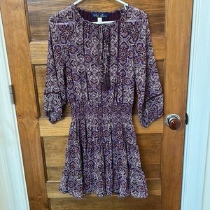 Boho style mini dress